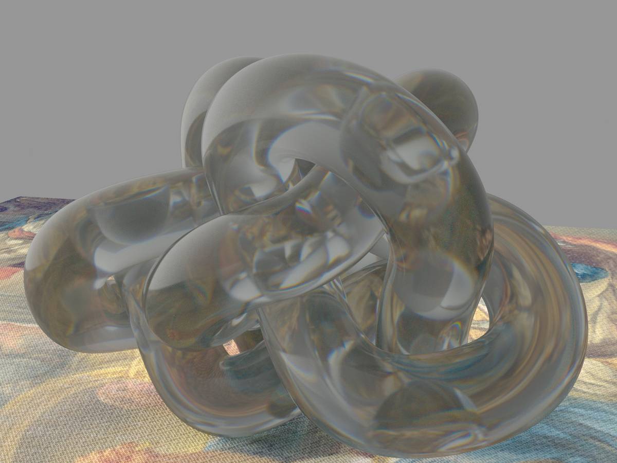 Close-up of a hand holding a cracked glass pet toy during a glass toy impact check on a rubber mat